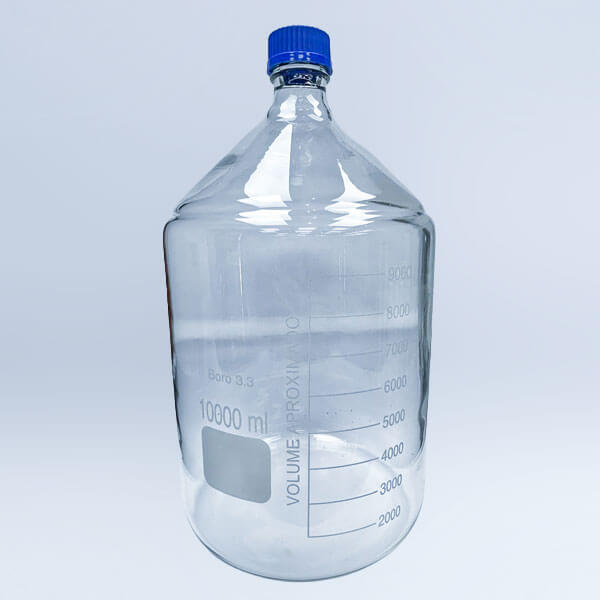 Frasco Graduado de Vidrio Borosilicato 3.3 (10000 ml)